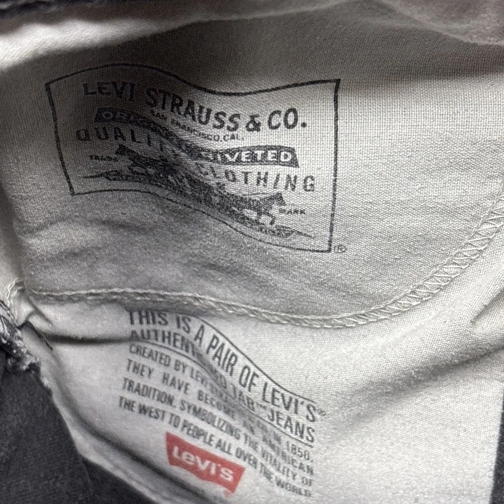 VTG 90s Levis 560 Jeans Black Denim 34x34 Loose Fit Tapered Leg Made in‎ USA